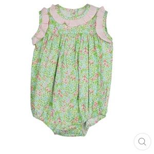 NWT James+Lottie “Rosie” floral bubble onesie